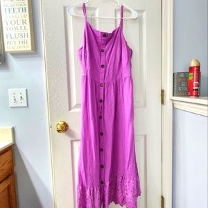 Lilac Purple Old Navy Maxi Dress Size XL